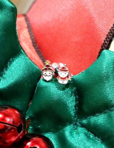 크리스마스 산타,눈사람 피어싱, 귀걸이(2type)